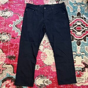 Ag Adriano Goldschmied Everett Slim Straight Jeans in Dark Navy 35 x 32